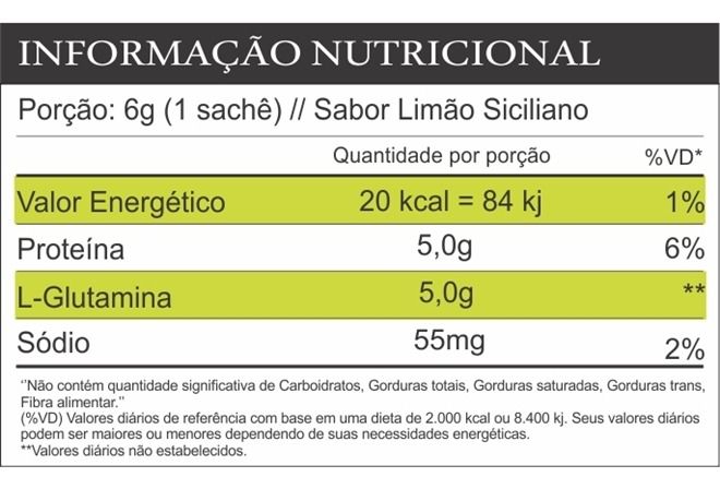 GLUTAMINA TRUE IMMUNITY 30 SACHES LIMÃO SICILIANO 180 GR - TRUE SOURCE