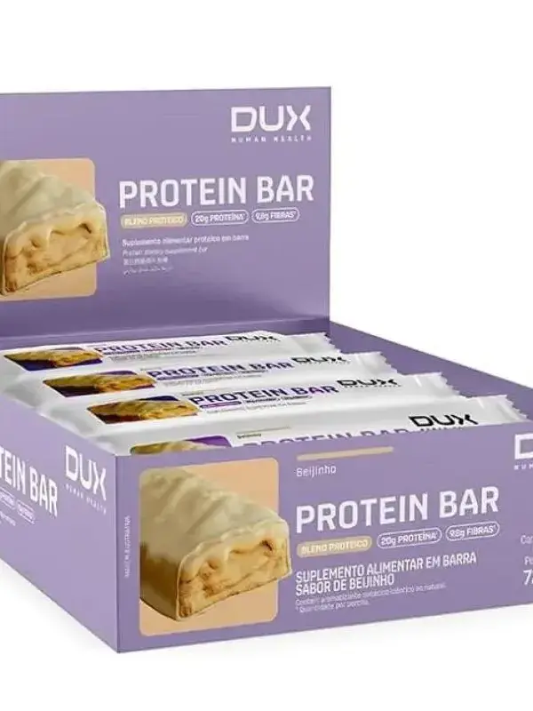 PROTEIN BAR 12 UNIDADES (BEIJINHO) 08-2026 - DUX NUTRITION