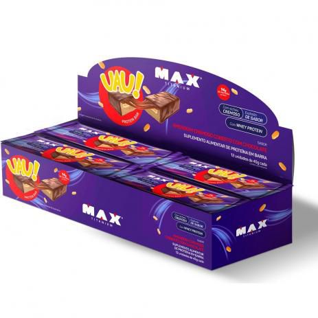 UAU PROTEIN CAIXA COM 12 UNIDADES DE 45g CADA - MAX TITANIUM