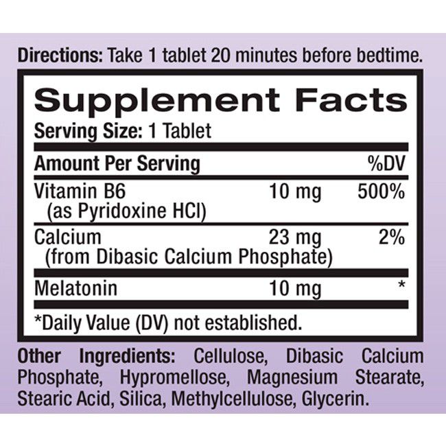 INDUTOR DE SONO 10 MG 60 TABLETS - NATROL