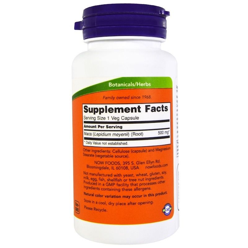 MACA 500 MG 100 VEG CAPSULAS - NOW