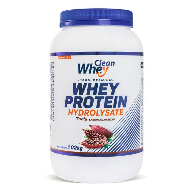 WHEY PROTEIN HYDROLYSATE 1.020 KG CACAU - CLEAN WHEY