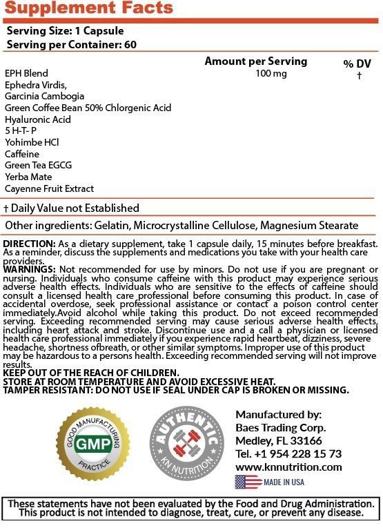 TERM. E.P.H. 100 60 CÁPS - KN NUTRITION