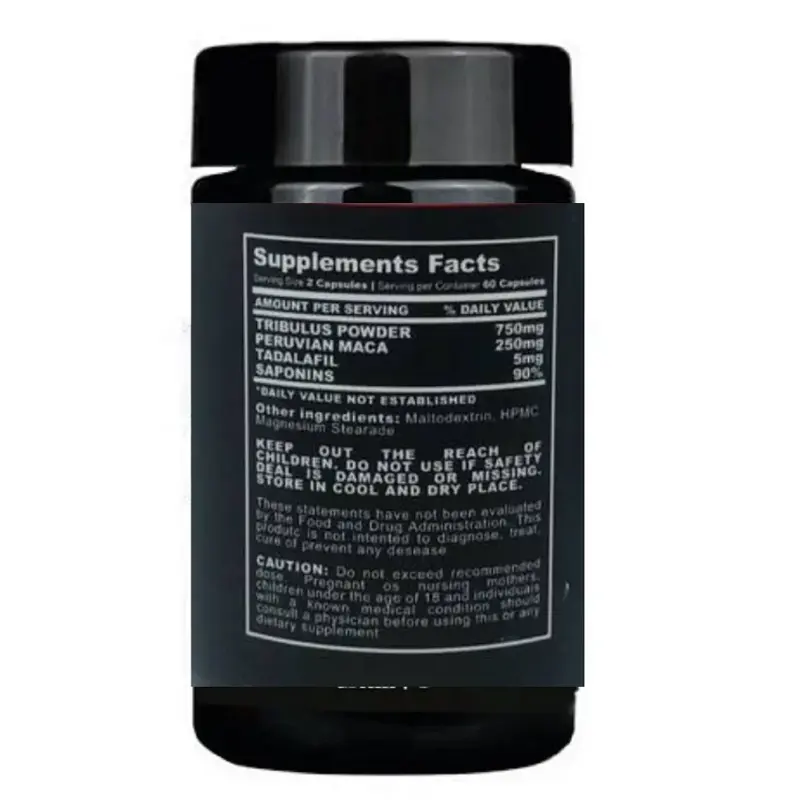 TRIBULUS 1000 MG 60 CAPSULAS - BULL PHARMA