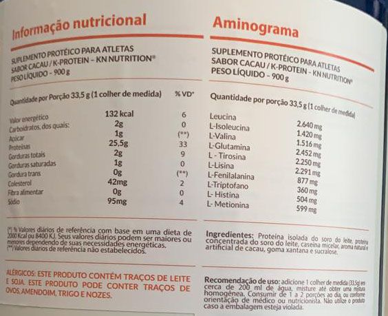 K-PROTEIN 900 GR - KN NUTRITION