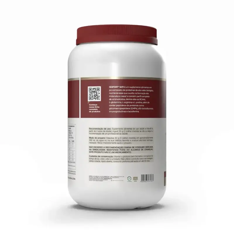 WHEY PROTEIN ISOLADO - ISOFORT 900 GR (FRUTAS VERMELHAS) - VITAFOR