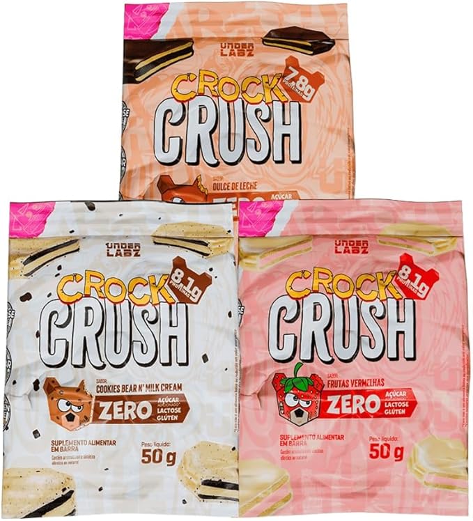 CROCK CRUSH 50 GR (UNIDADE)  FRUTAS VERMELHAS - UNDER LABZ