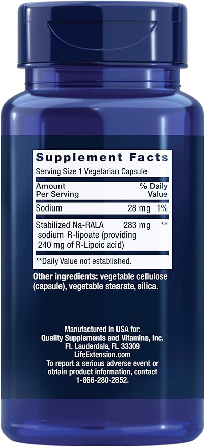 R-LIPOIC ACID 240 MG - LIFE EXTENSION