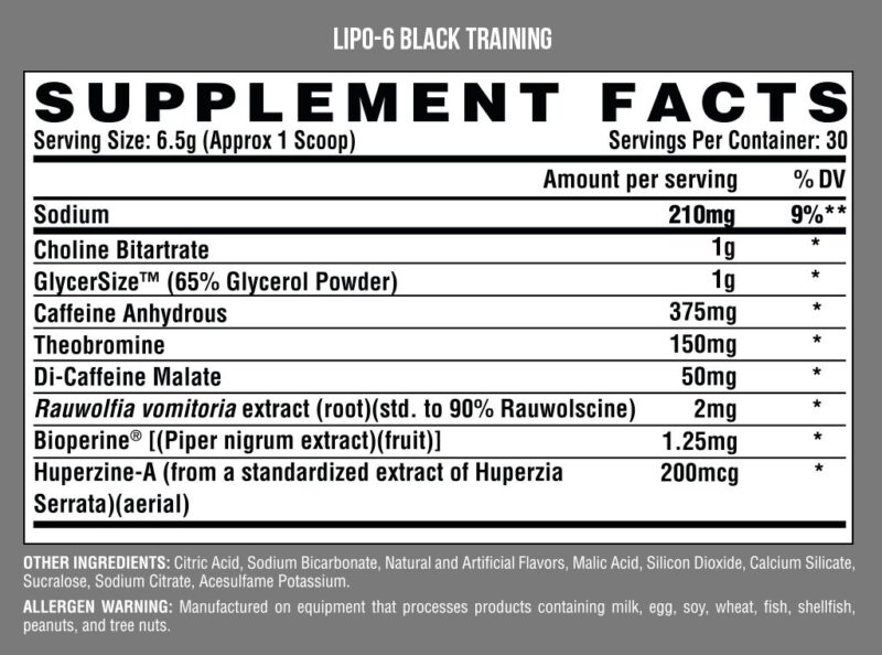 LIPO 6 TRAINING 30 DOSES - NUTREX