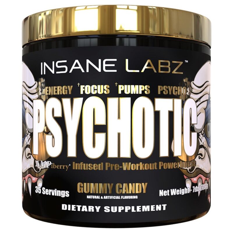 PSYCHOTIC GOL-D PRE-TREINO 214 GR - INSANE LABZ IMPORTADO