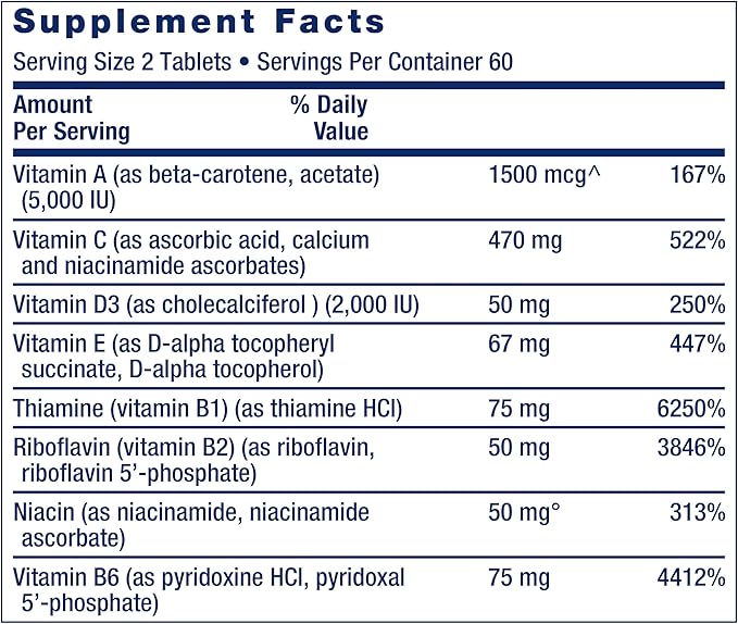 TWO PER DAY 120 TABLETS - LIFE EXTENSION