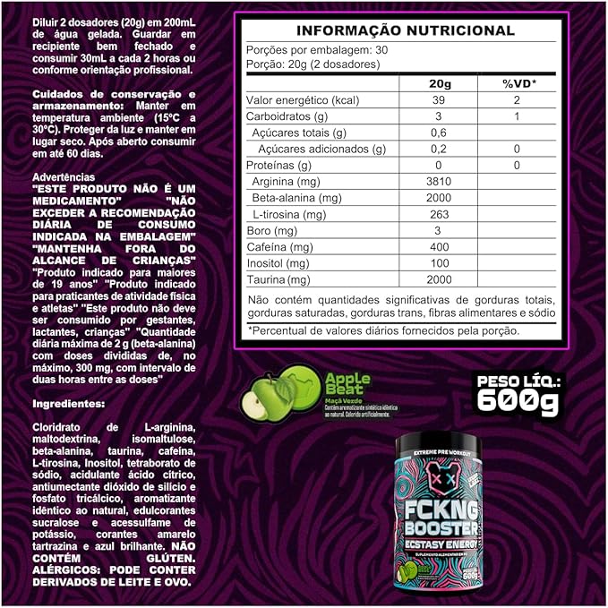 FCKNG BOOSTER 600 GR (PSYCHO RED) - UNDER LABZ