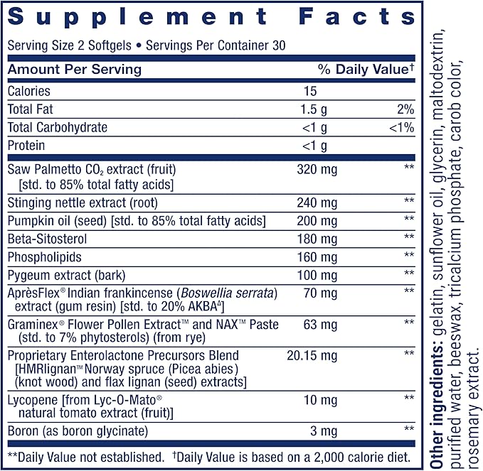 ULTRA PROSTATE FORMULA 60 CAPS - LIFE EXTENSION