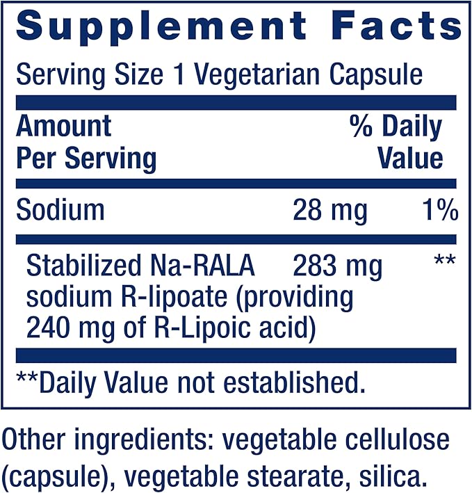 R-LIPOIC ACID 240 MG - LIFE EXTENSION