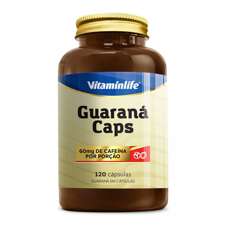 GUARANÁ 120 CÁPSULAS - VITAMINLIFE