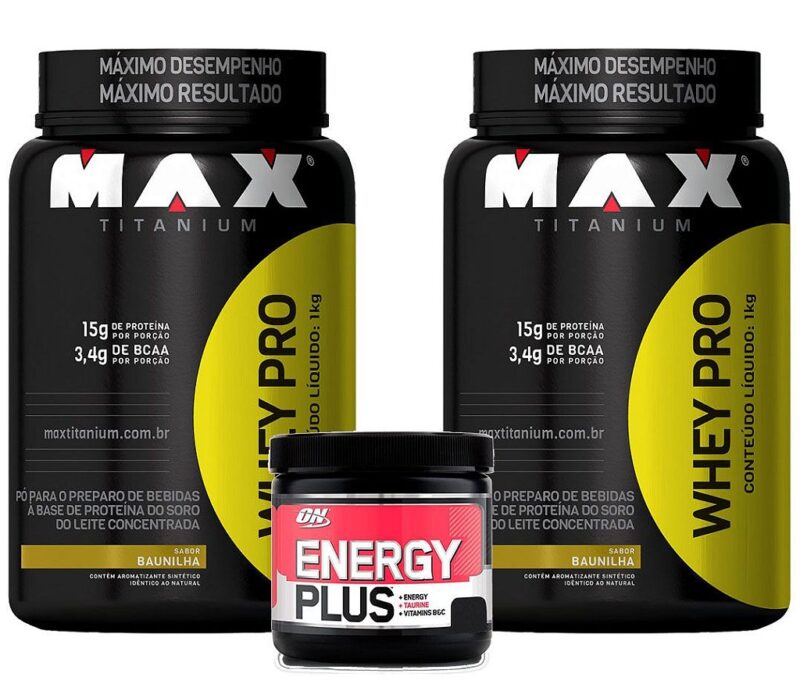 COMBO 2X WHEY PRO + ENERGY PLUS 30 DOSES