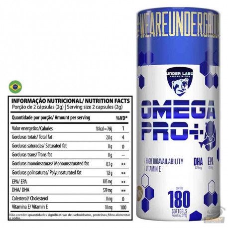 OMEGA PRO + 180 SOFTGELS - UNDER LABZ