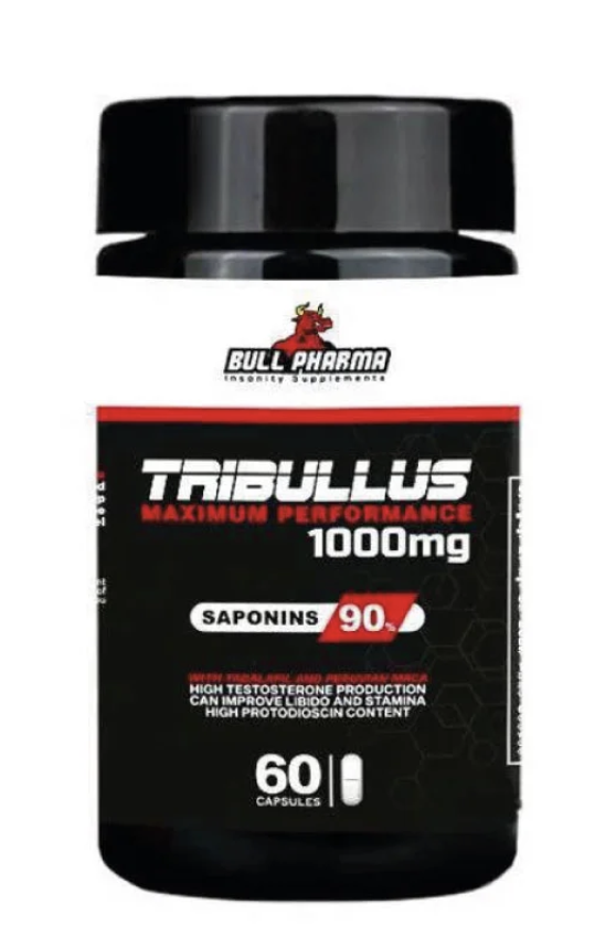 TRIBULUS 1000 MG 60 CAPSULAS - BULL PHARMA