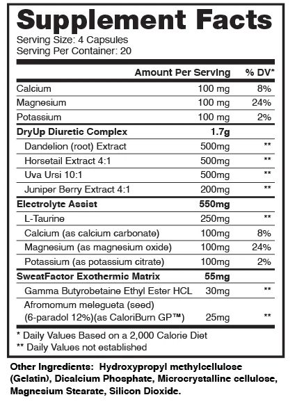 DRY-UP 80 CÁPSULAS DIURÉTICO - DRAGON PHARMA