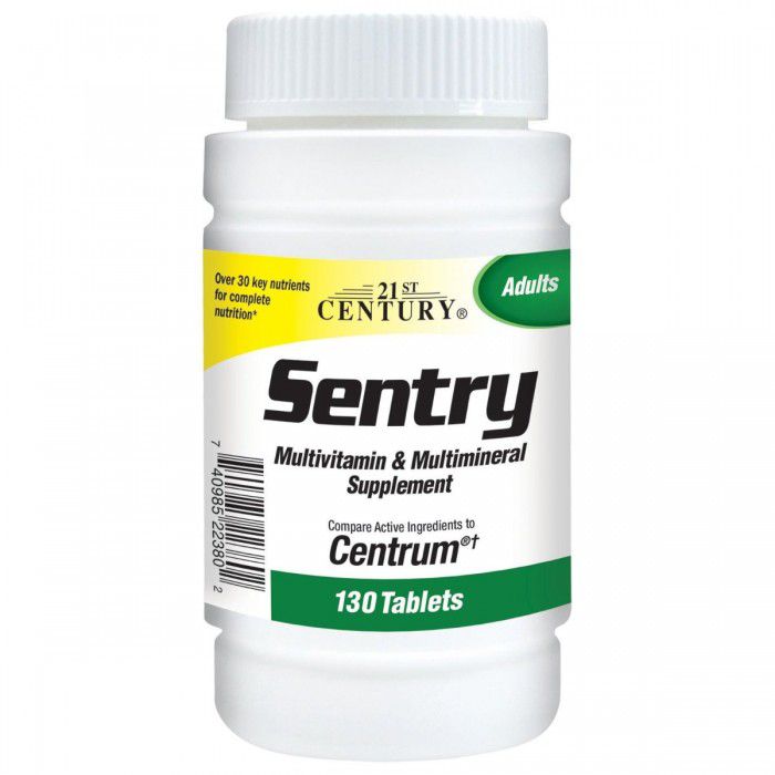 SENTRY MULTIVITAMINICO ADULTO 130 TABLETS - 21ST CENTURY