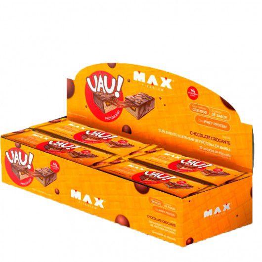 UAU PROTEIN CAIXA COM 12 UNIDADES DE 45g CADA - MAX TITANIUM