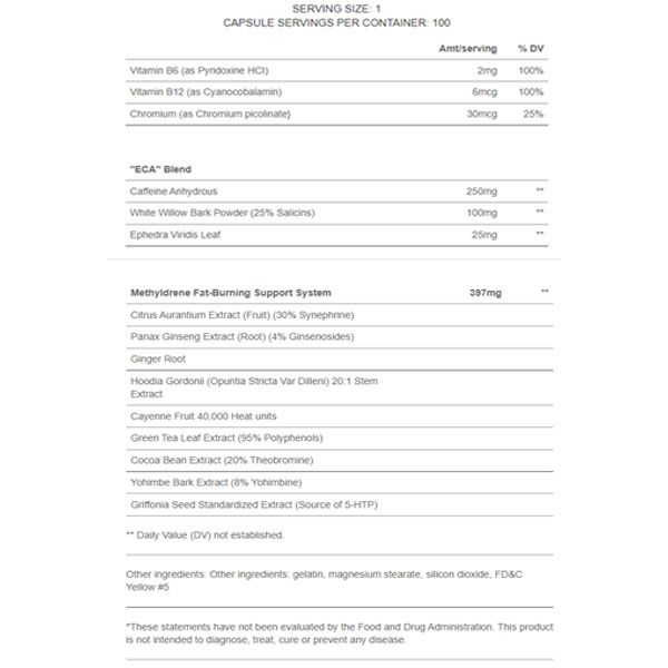 METHYLDRIN| 100 CÁPSULAS- CLOMA PHARMA (IMPORTADO)