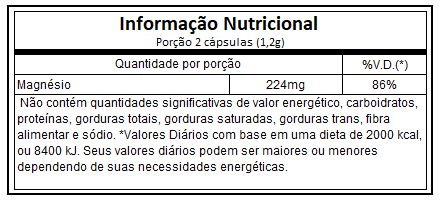 MAGNESIO DIMALATO 60 CÁPSULAS - VITAMIN LIFE