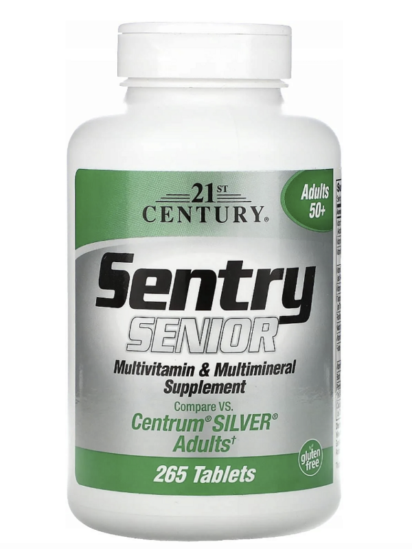 SENTRY SENIOR MULTIVITAMINICO CENTRUM SILVER 265 TABLETS - 21ST CENTURY