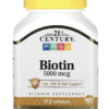 BIOTIN 5000 MCG 110 CAPSULAS - 21ST CENTURY