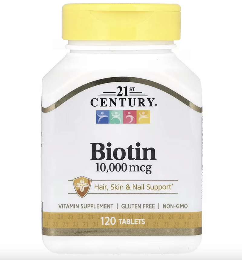 BIOTIN 10.000 MCG 120 CAPSULAS - 21ST CENTURY