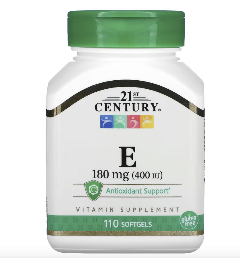VITAMINA E 180 MG 400 IU - 21ST CENTURY