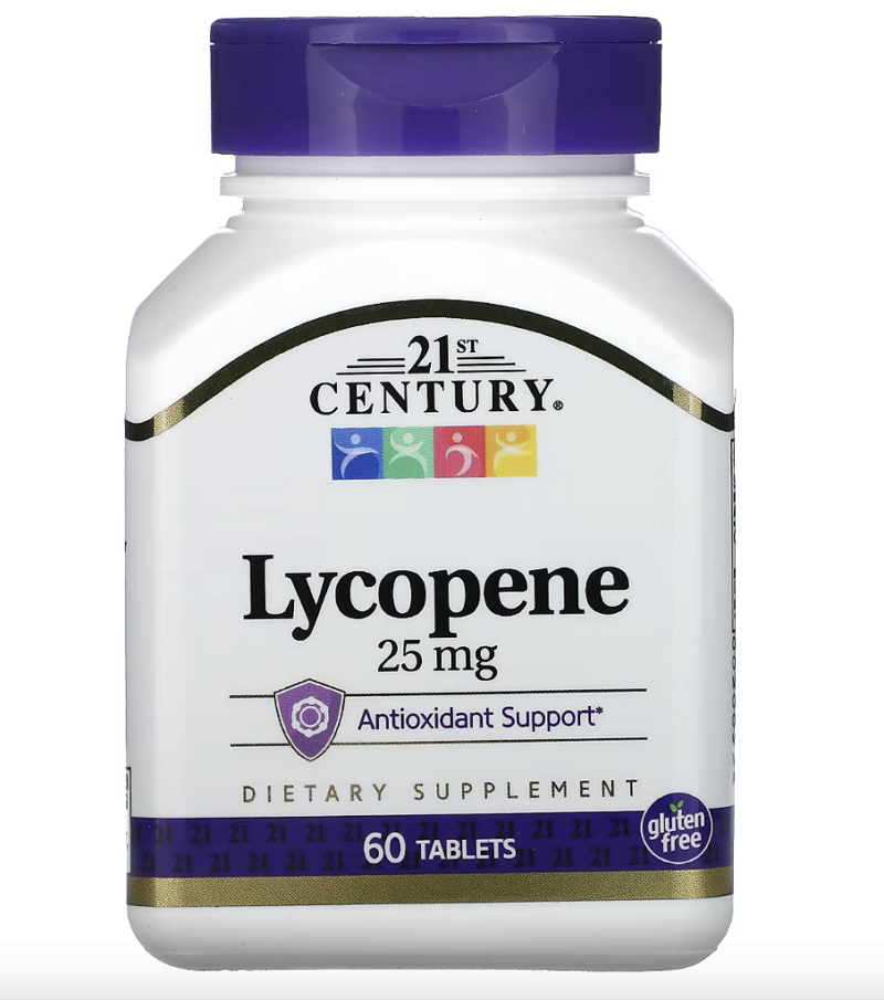 LYCOPENE, 25 MG, 60 TABLETS - 21ST CENTURY