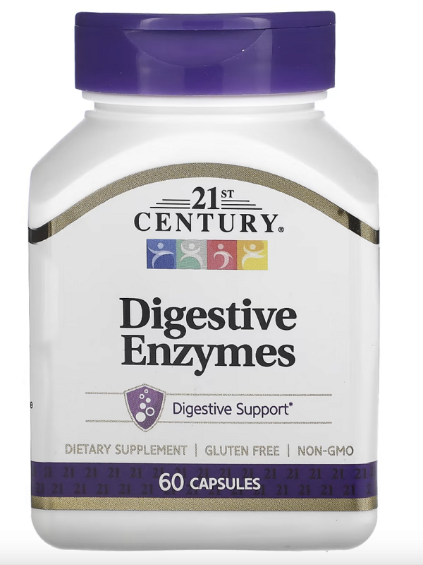 DIGESTIVES ENZYMES 60 CAPSULAS - 21ST CENTURY