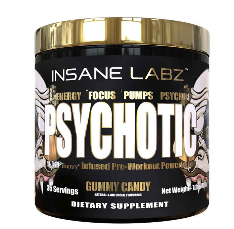 PSYCHOTIC GOL-D PRE-TREINO 214 GR (FRUIT PUNCH) - INSANE LABZ IMPORTADO