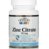 CITRATO DE ZINCO 50 MG 60 COMP - 21ST CENTURY