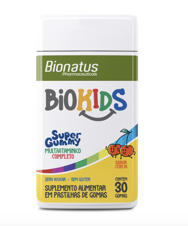 BIOKIDS SUPER GOMA SABOR CEREJA 30 GOMAS - BIONATUS