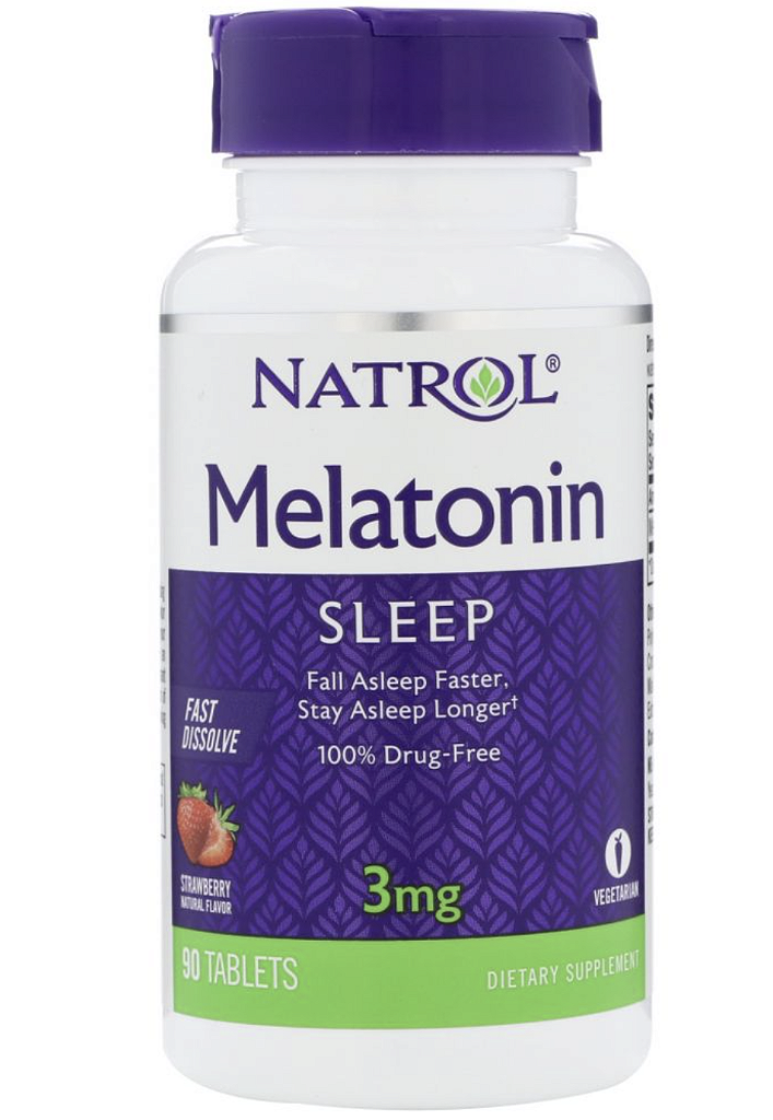 MELATONINA 3MG SLEEP FAST DISSOLVE 90 TABLETS - NATROL