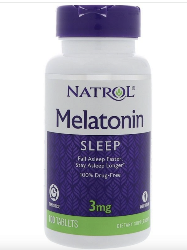 MELATONINA 3MG TIME RELEASE 100 TABLETS - NATROL