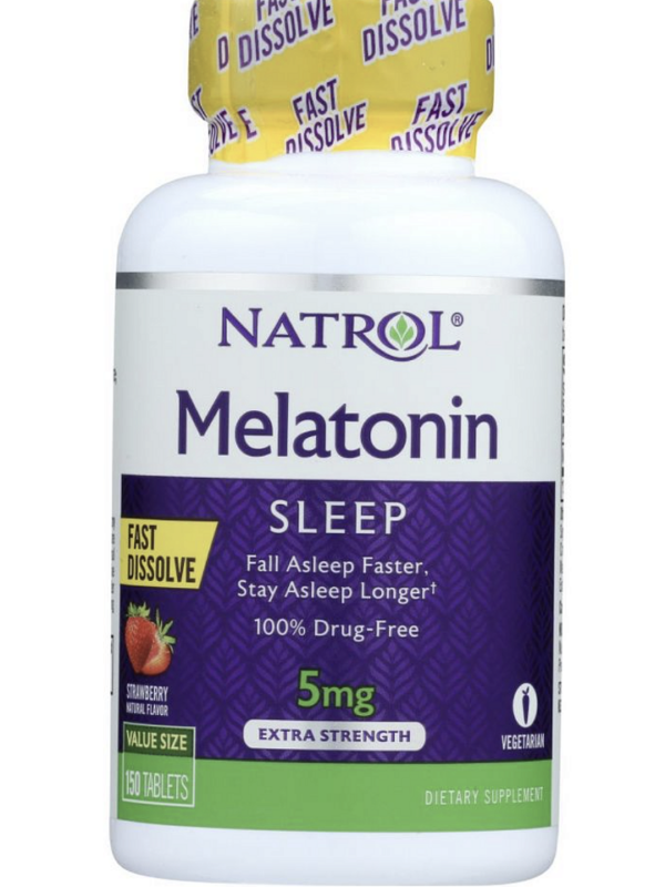 INDUTOR DE SONO... 5MG FAST DISSOLVE EXTRA STRENGTH 150 TABLETS - NATROL