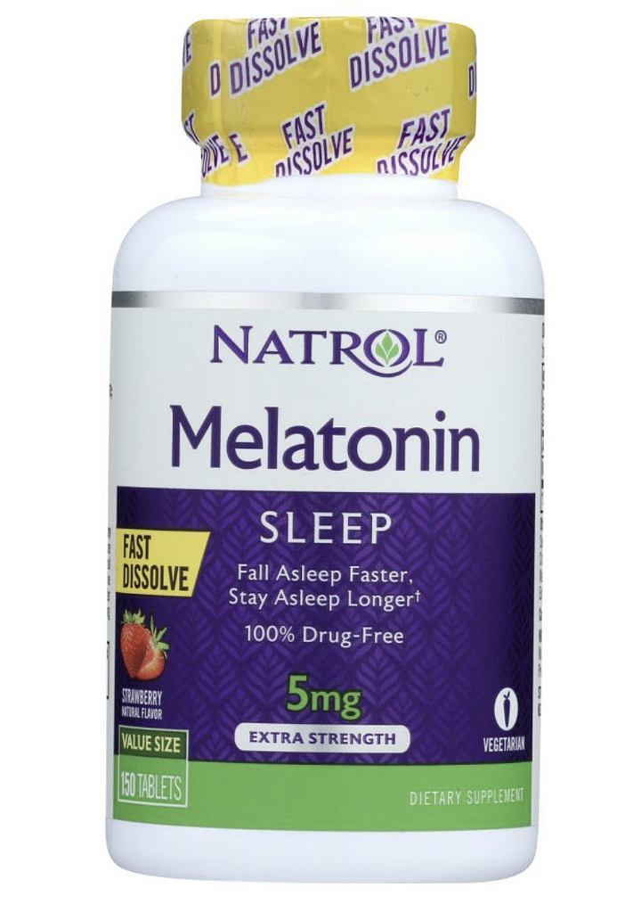 INDUTOR DE SONO... 5MG FAST DISSOLVE EXTRA STRENGTH 150 TABLETS - NATROL