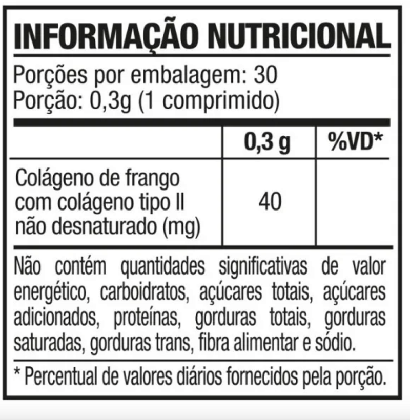 COLAGEN II 40MG | COLAGENO TIPO II 30 COMP - BIONATUS