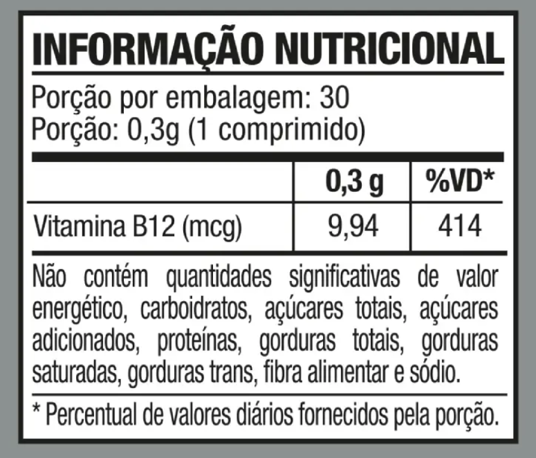 VITAMINA B12 30COMP CARTUCHO - BIONATUS