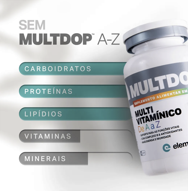 MULTDOP - MULTIVITAMINICO A-Z 60 CAPS - ELEMENTO PURO