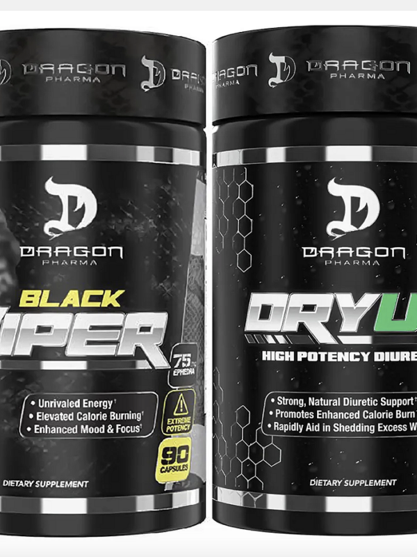 COMBO VIPER BLACK |90 CAPS + DRYUP 80 CAPS - DRAGON PHARMA