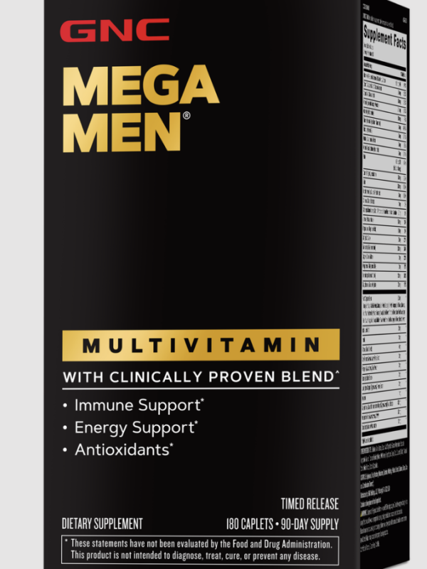 MEGA MEN 180 CAPSULAS - GNC ( VENC 07/2026)