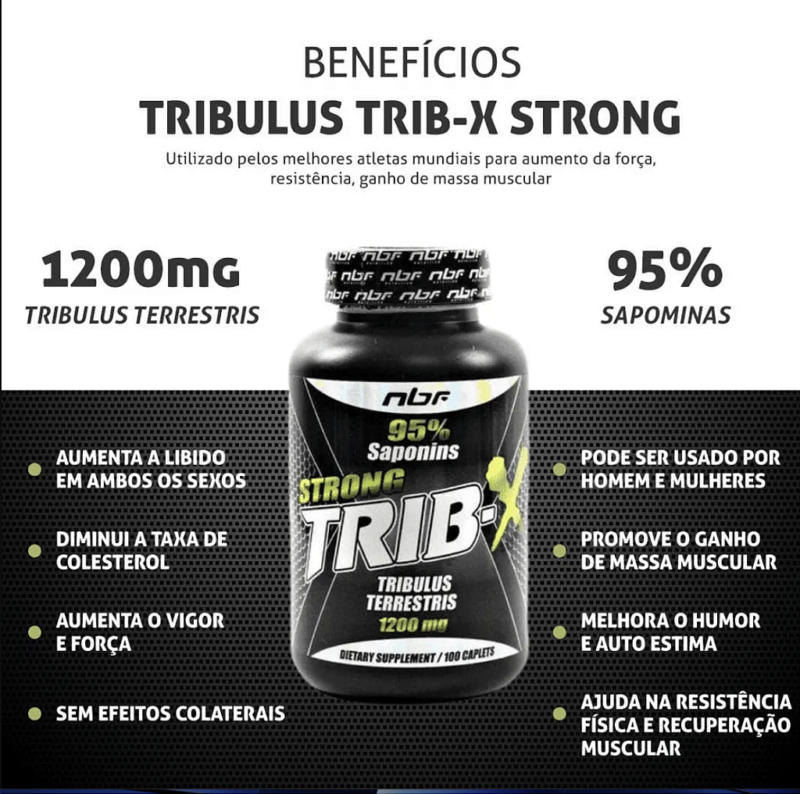 STRONG TRIB-X 100 TABLETS 1200 MG - NBF NUTRITION