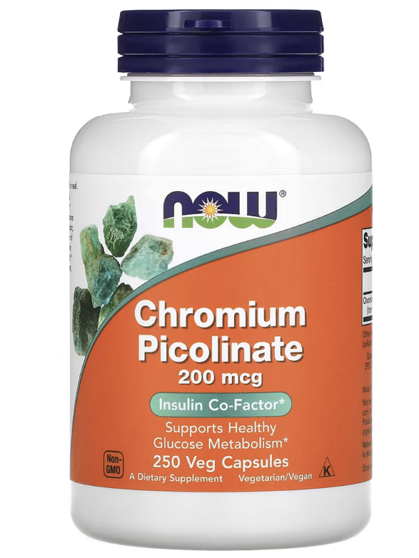 CHROMIUM PICOLINATE 200 MCG 250 VEG - NOW FOODS