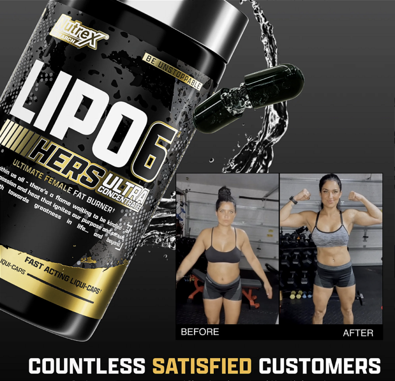 LIPO6| BLACK| UC HERS (60 CÁPSULAS) - NUTREX