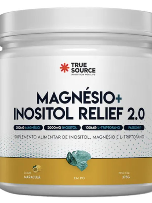 TRUE MAGNÉSIO + INOSITOL RELIEF 2.0 375 GRAMAS (MARACUJÁ) - TRUE SOURCE