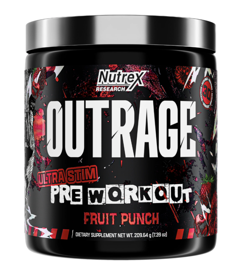 OUTRAGE ULTRA-STIM FRUIT PUNCH - NUTREX (IMPORTADO)